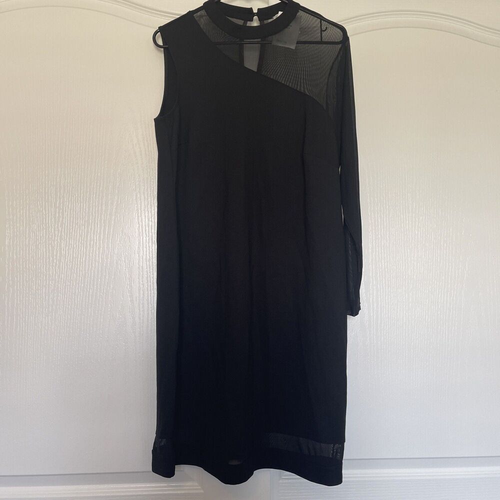 Love Squared Black One Sleeve Dress 1X